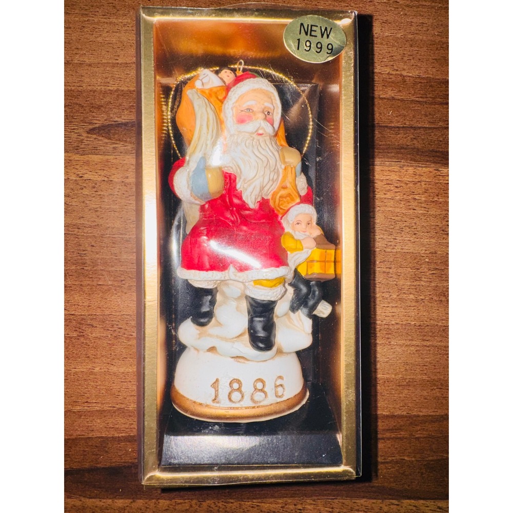 Vintage Father Christmas and Jack Frost 1886‎ England Ornament